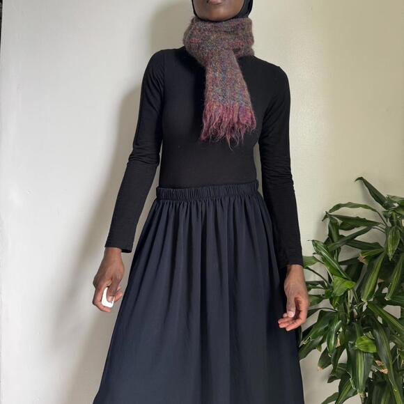 Vintage boho hippie grunge earthy wool Scarf - Picture 5 of 6